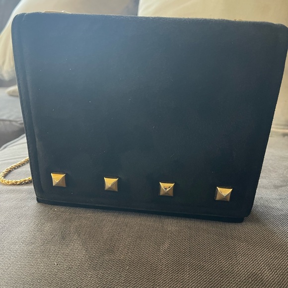 Frenchy Of California Handbags - Frenchy of California black suede purse